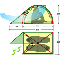 Палатка Alexika Karok 2 Fib