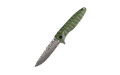 Нож Ganzo G620 Green Damasc