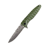 Нож Ganzo G620 Green Damasc
