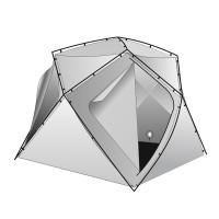 Внутренний тент Утепленный ЛОТОС Куб 180х210х210