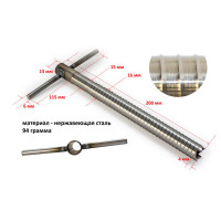 Ввертыш (неподвижная ручка,16х1.5х200 мм)