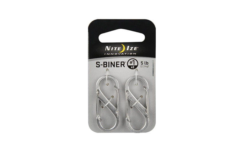 Набор карабинов 2 Pack Nite Ize S-Biner #1 Stainless