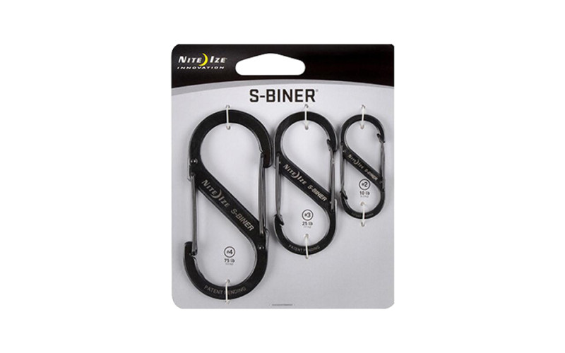 Набор карабинов Nite Ize S-Biner 3Pack Black