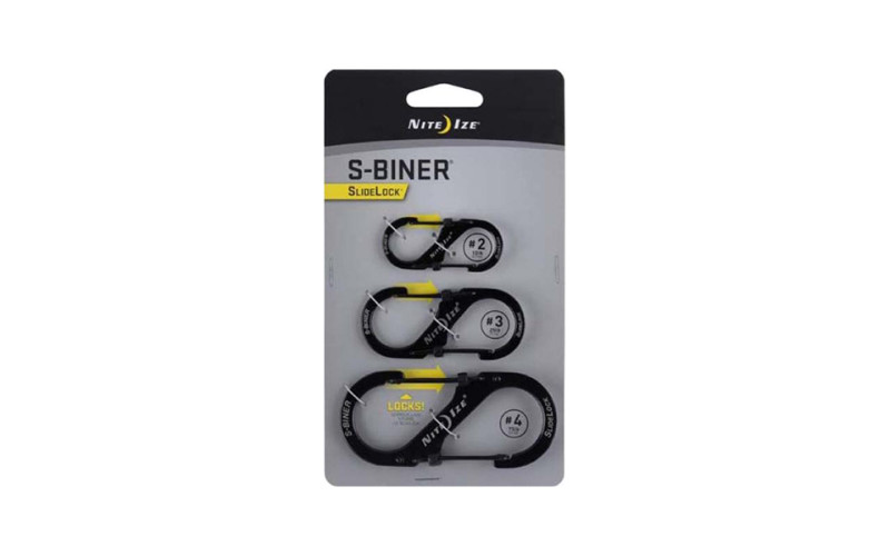 Набор карабинов Nite Ize S-Biner Slidelock 3Pack Black