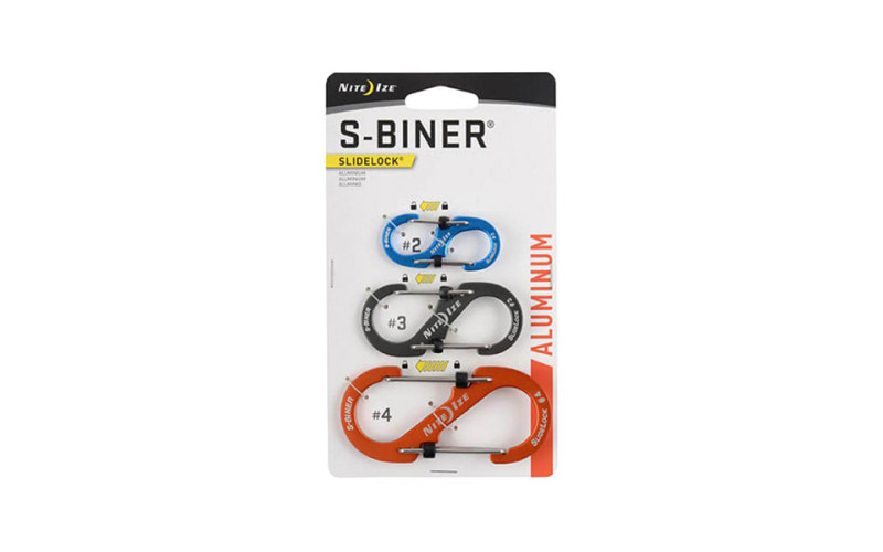 Набор карабинов Nite Ize S-Biner Slidelock Pack #2,3,4
