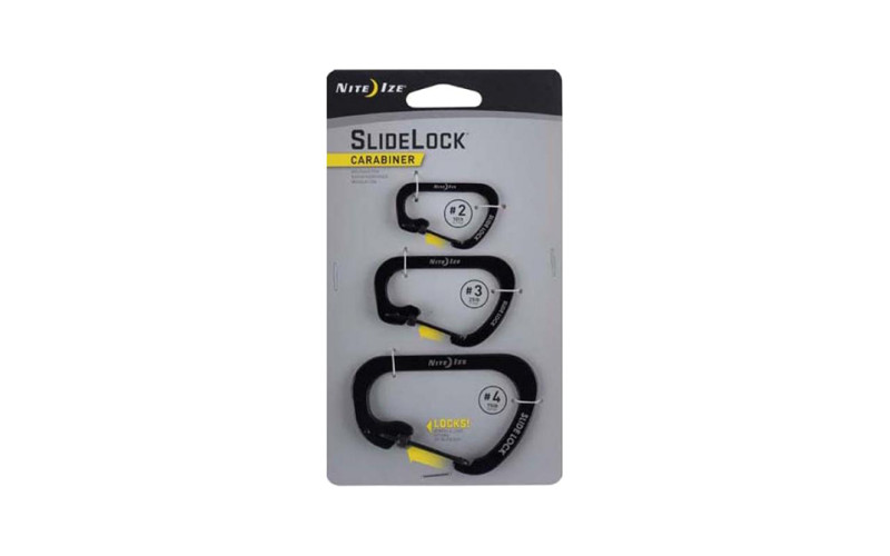 Набор карабинов Nite Ize SlideLock Carabiner 3Pack Black