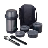 Термос для еды многофункциональный Thermos JLS-1601 Food (1,6 литра), черный