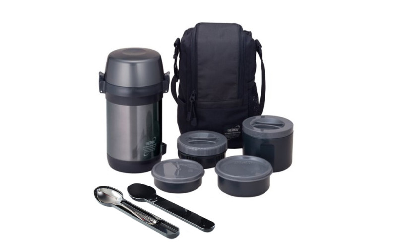 Термос для еды многофункциональный Thermos JLS-1601 Food (1,6 литра), черный