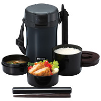 Термос для еды с контейнерами Tiger LWU-A201 Charcoal Gray