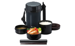 Термос для еды с контейнерами Tiger LWU-A201 Charcoal Gray