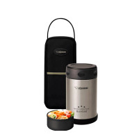 Термос для еды Zojirushi (0,5 литра), черный с чехлом